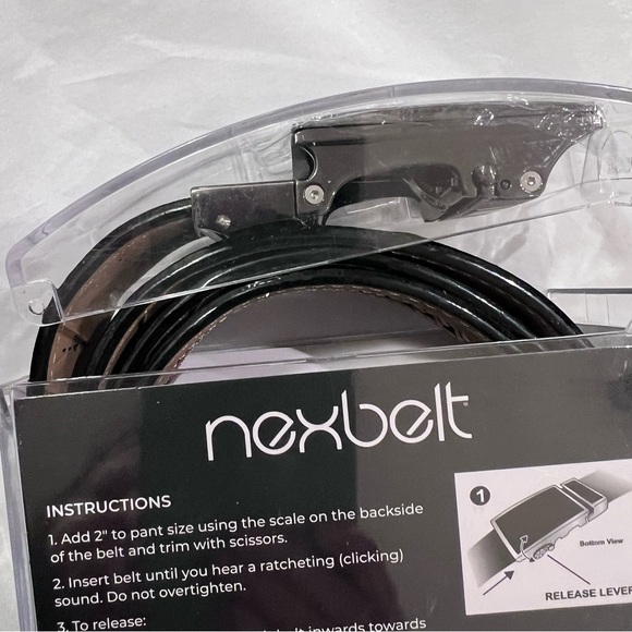 Nexbelt Men’s Black textured Belt adjustable, no holes Utah Trucking Association - Picture 4 of 10